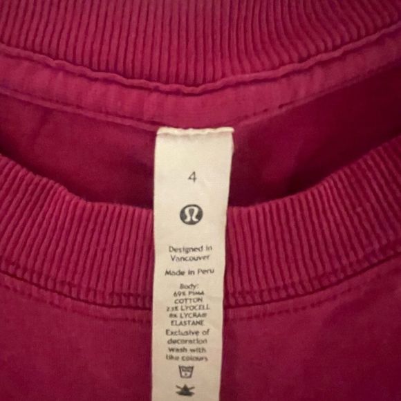 Lululemon All Yours Muscle Tank - size 4 cranberry - Picture 2 of 3